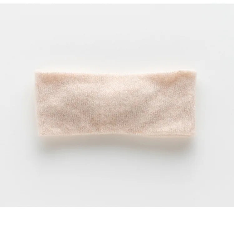 Knitted Cashmere Cross-Shaped Warm Headband